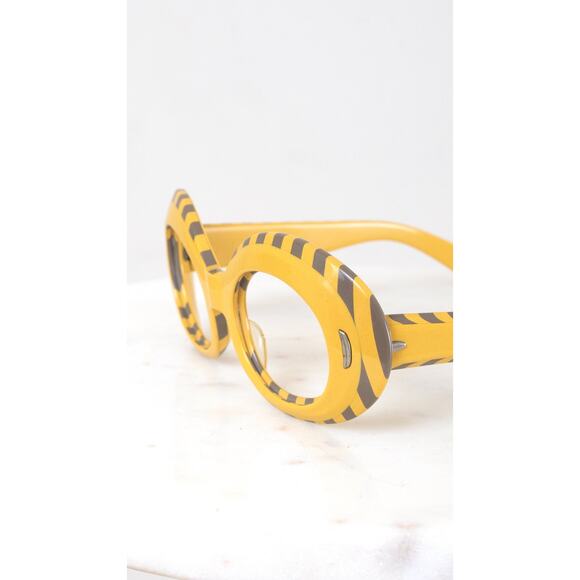 Vintage 1960s Suntimer Victory Sunglasses 60s Striped Op Art Glasses Frames